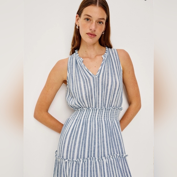 Rails Lou Lou Sun Dress Jalisco Stripe Size S MSRP $248 - Picture 2 of 7
